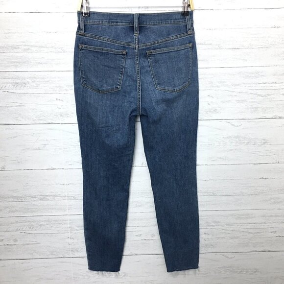 J. Crew Women's Jeans 10" High Rise Skinny Button Fly size 27 length 27" - Picture 2 of 10